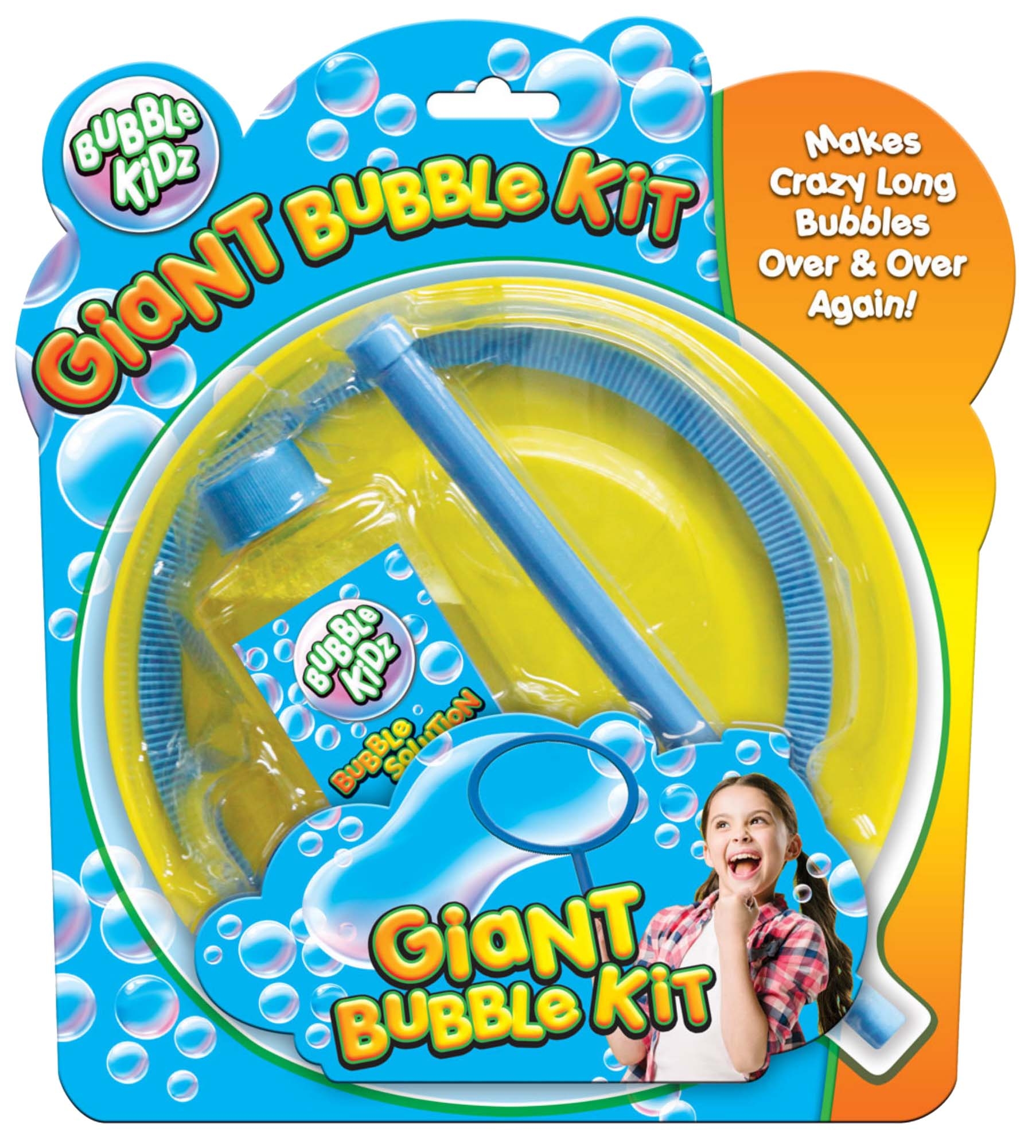 GIANT BUBBLE KIT inc. 18cm Bubble Wand I/cd [Splittable]