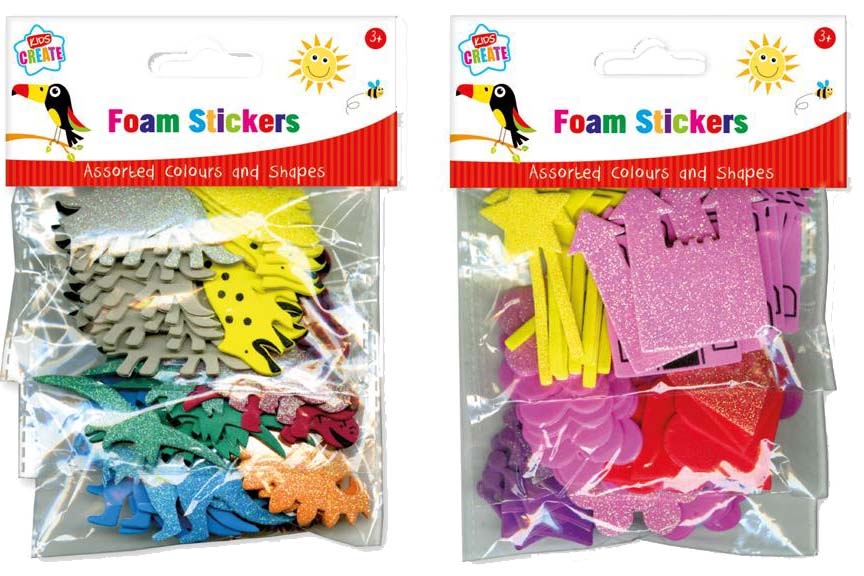 STICKERS,Foam Dinosaurs/ Princess [Splittable]