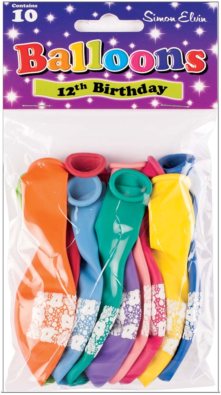 BALLOONS,12 Today 10`s [Packs Only]