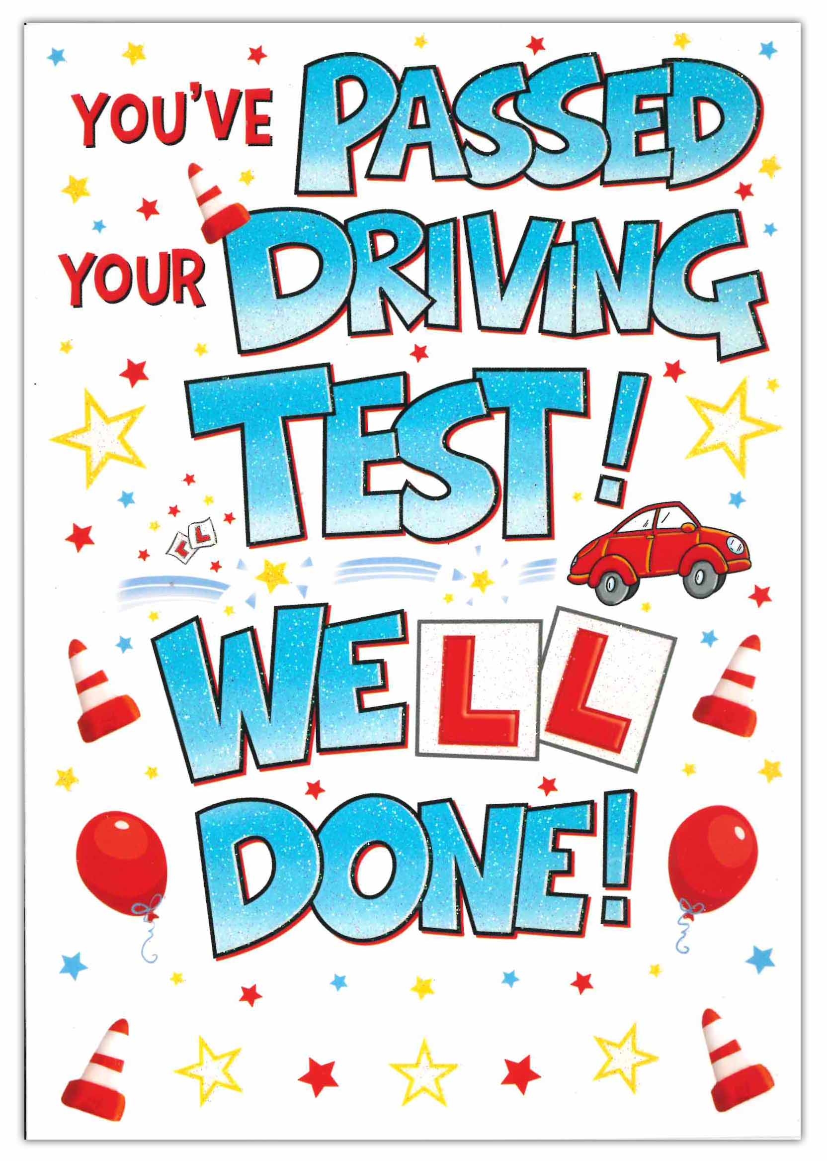 DRIVING TEST PASS CARDS,6`s Male Text