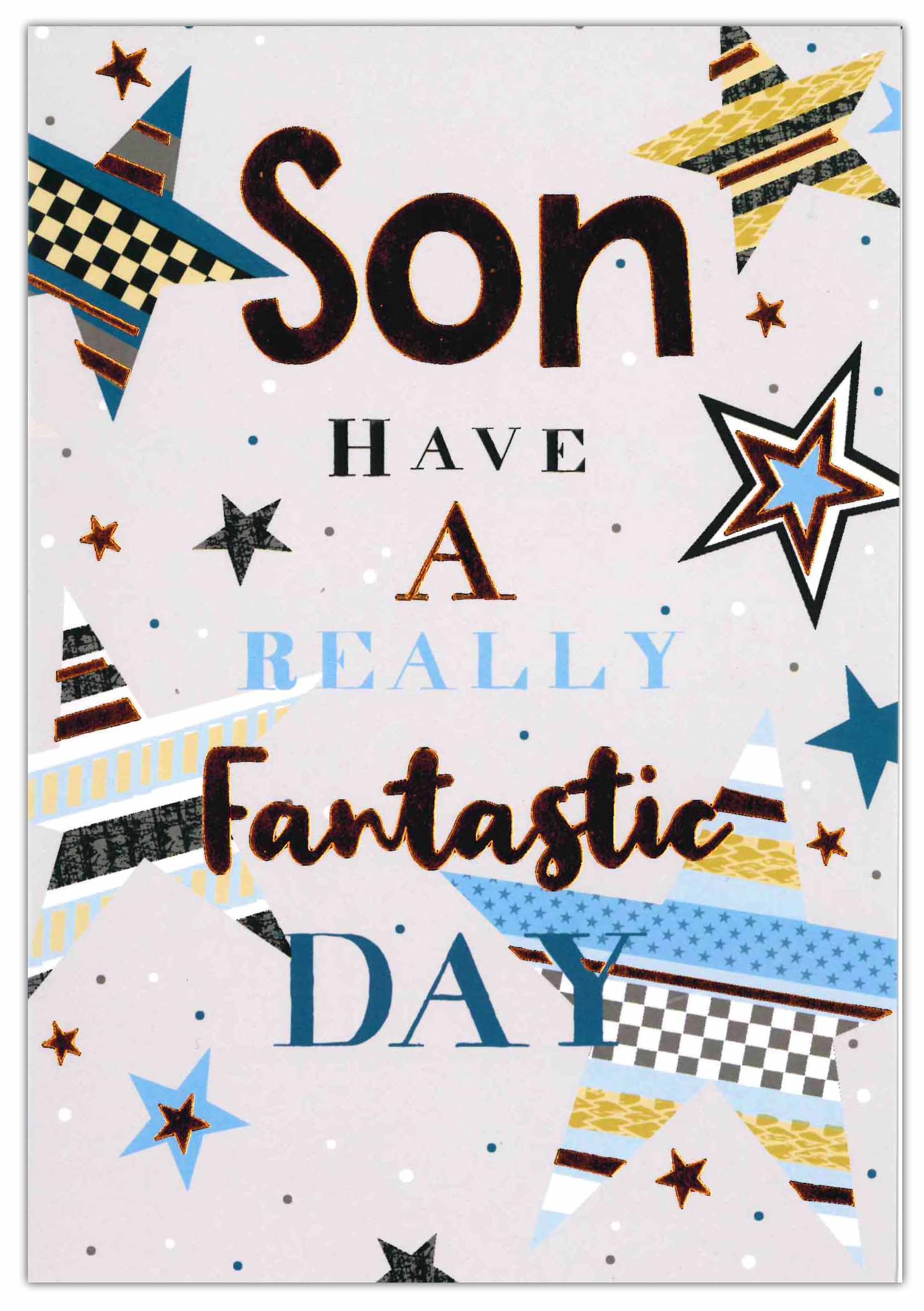 BIRTHDAY CARDS,Son 6`s Stars