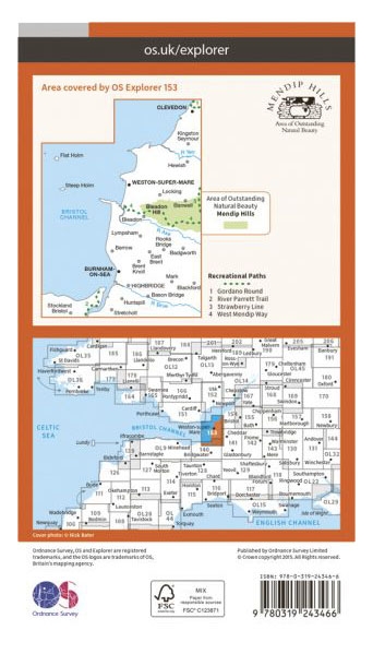 MAP,O/S Weston Super Mare Explorer 2.5in (with Download) [Splittable]