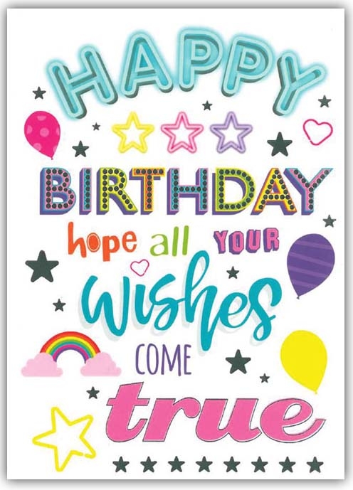 BIRTHDAY CARDS,6`s Text
