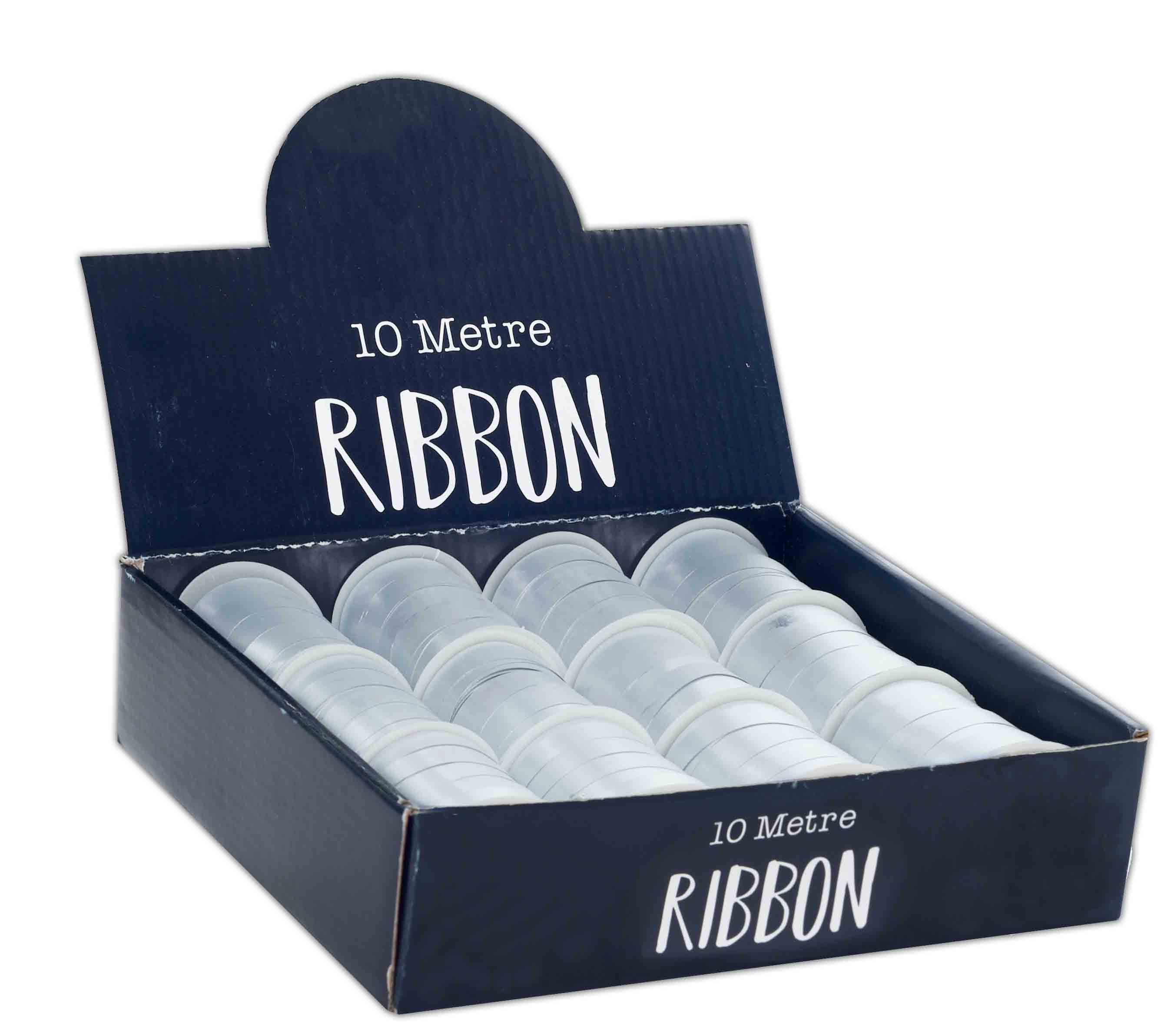 RIBBON COP,White 10mm X 10M [Packs Only]