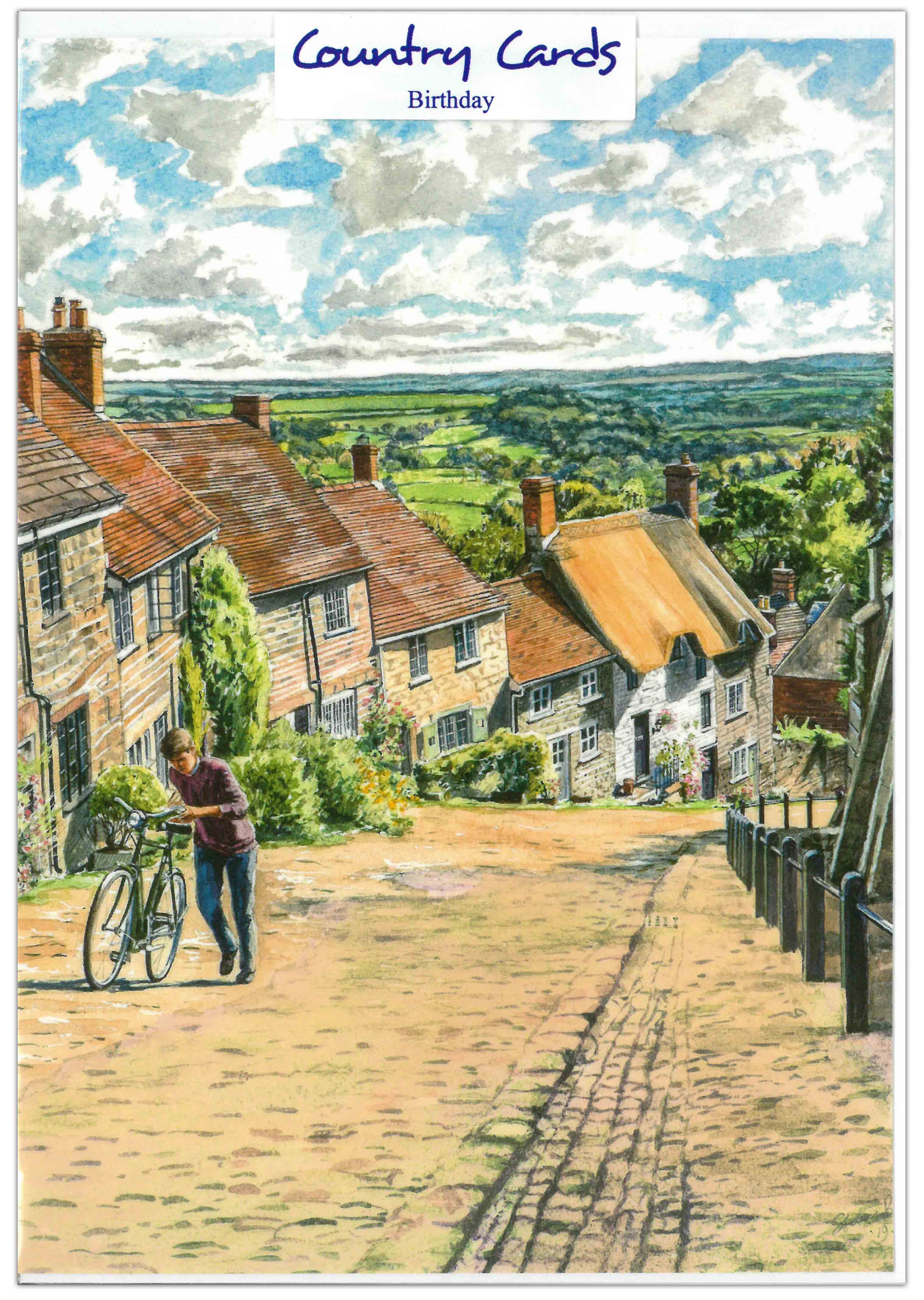 BIRTHDAY CARDS,6`s Steep Hill in the Village,