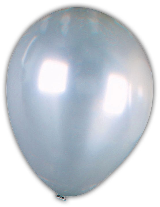 BALLOONS,Shiny Silver 15`s 12
