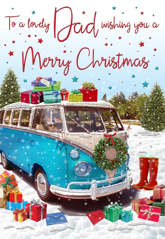 XMAS CARDS,Dad 6`s Christmas Campervan