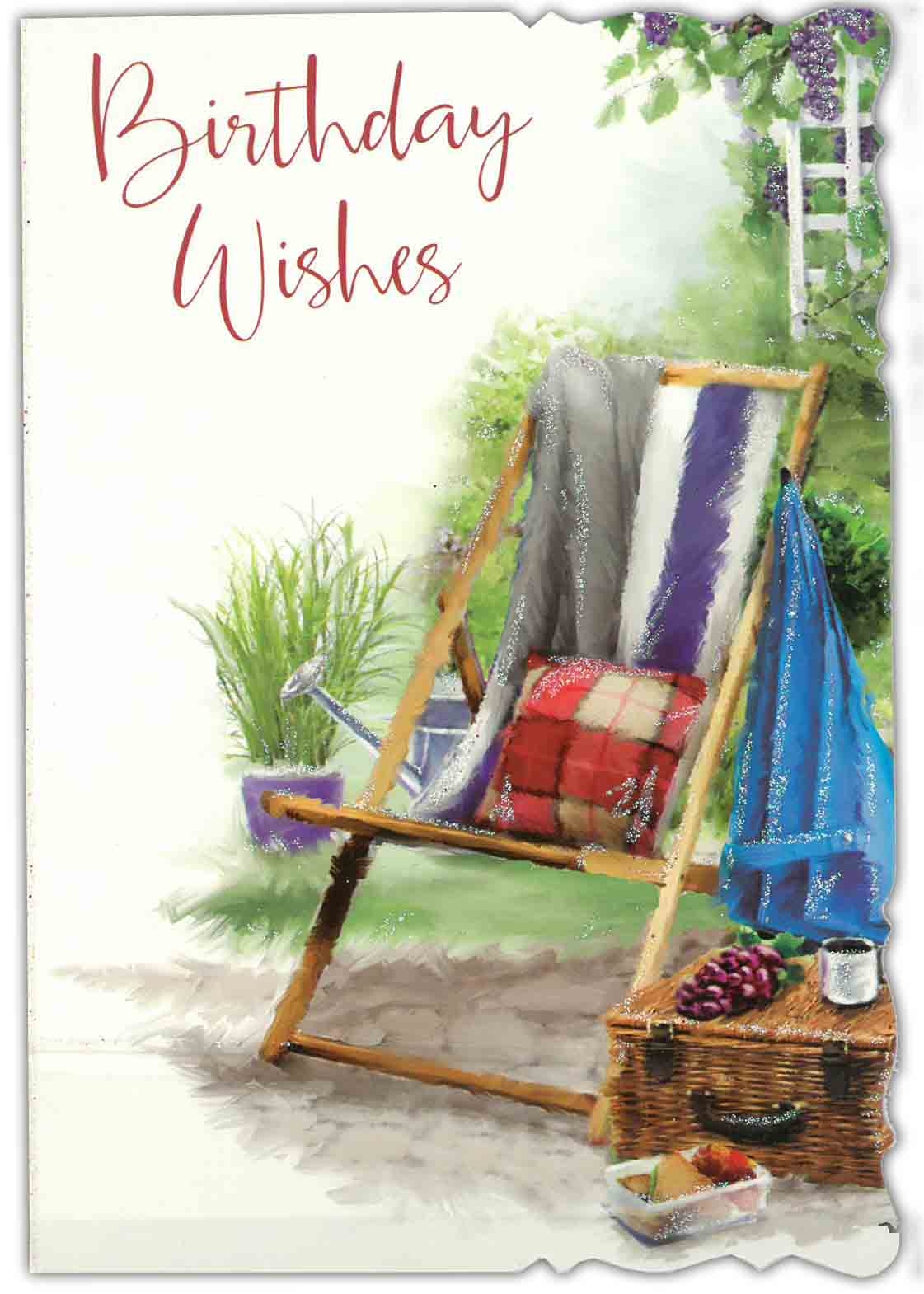 BIRTHDAY CARDS,6`s Garden Deck Chair