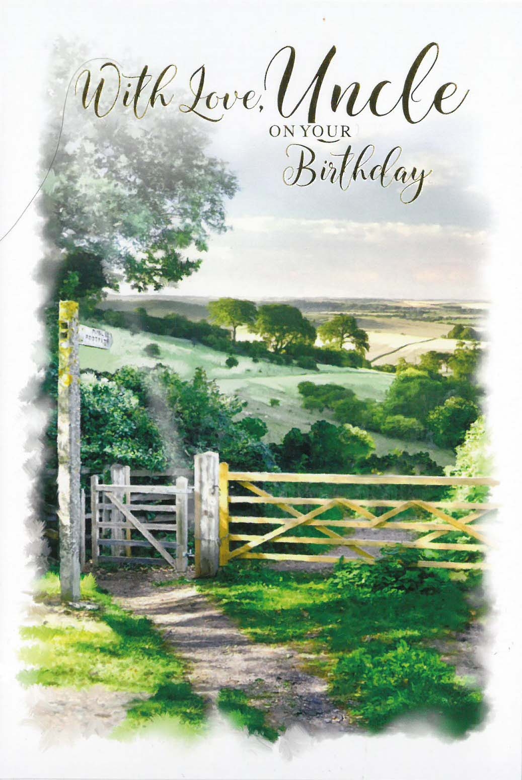 BIRTHDAY CARDS,Uncle 12`s Country Scene (Was 0.81)