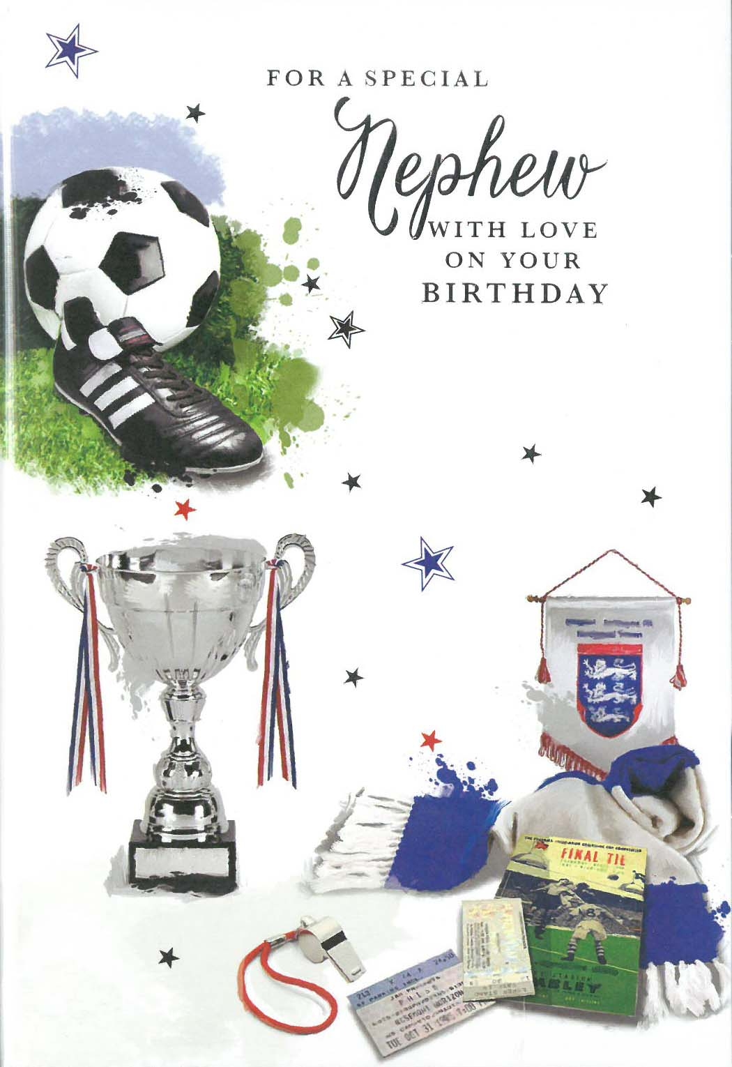 BIRTHDAY CARDS,Nephew 12`s Sports Equipment (Was 0.85)