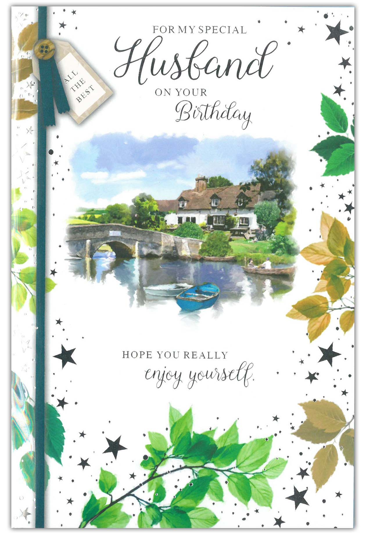 BIRTHDAY CARDS,Husband 6`s River Scene (Was 1.25)