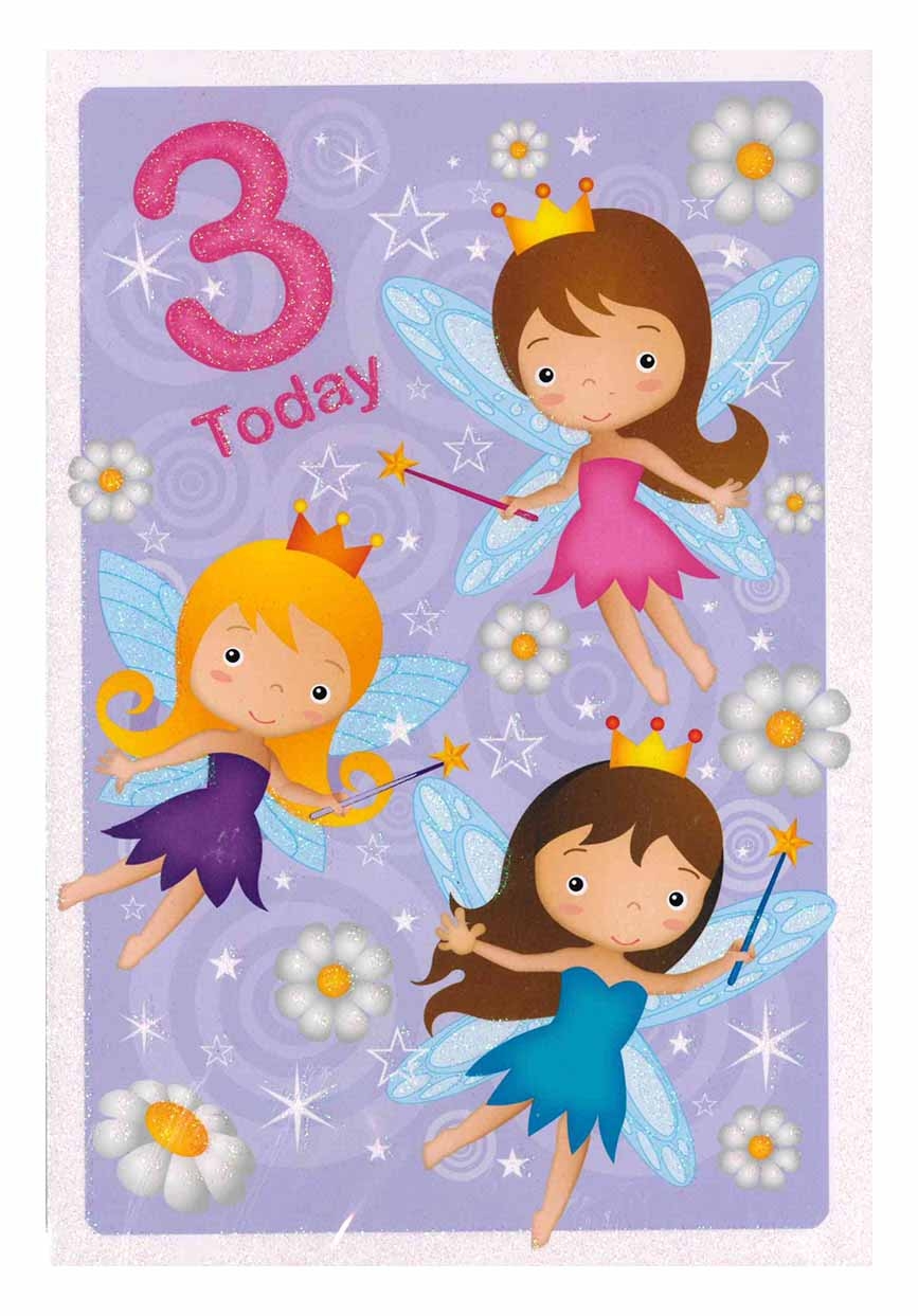 AGE 3 CARDS,Female 6`s Fairies