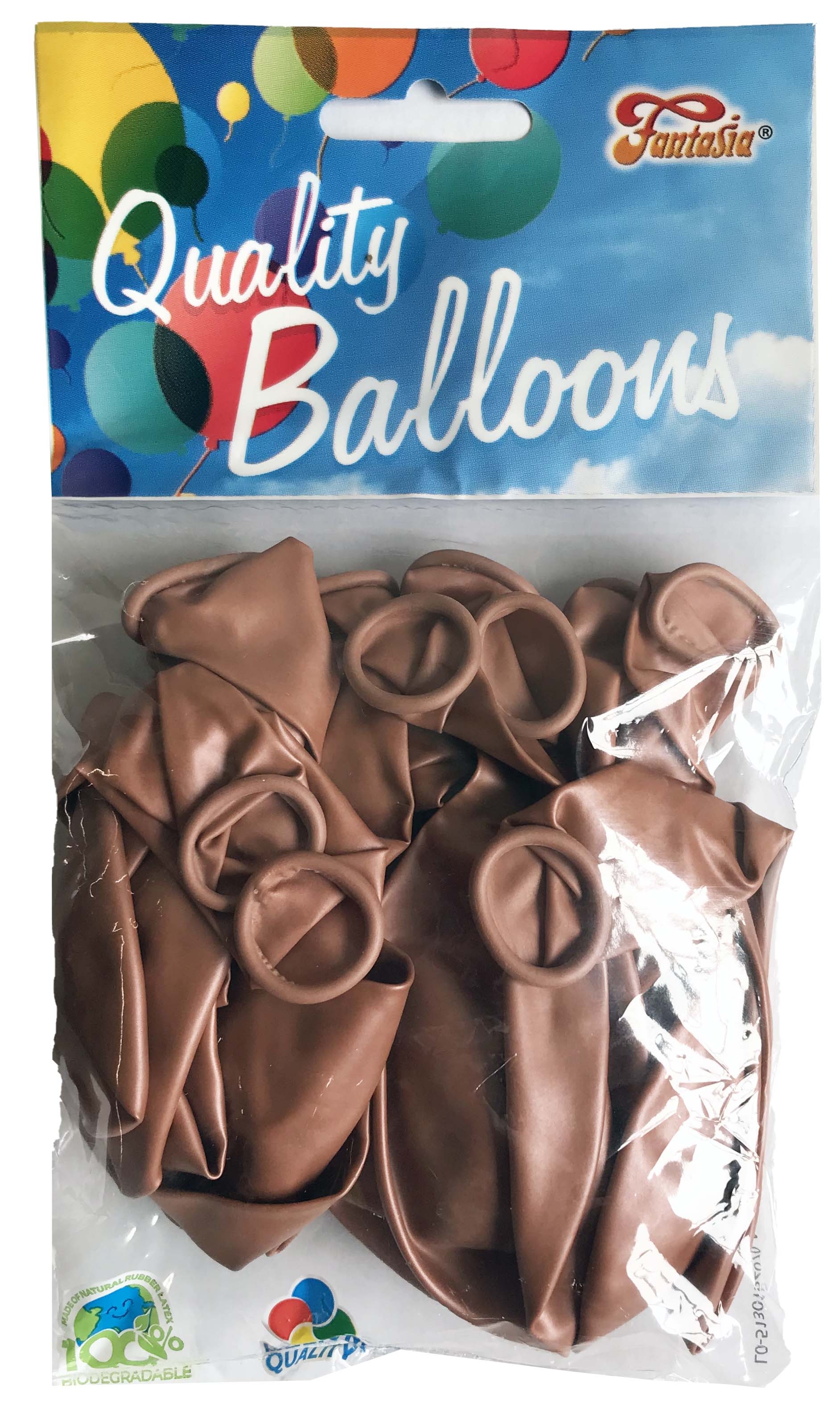 BALLOONS,Shiny Rose Gold 15`s 12