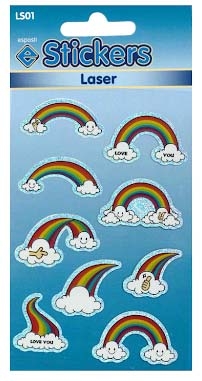 STICKERS,Laser Rainbows [Packs Only]