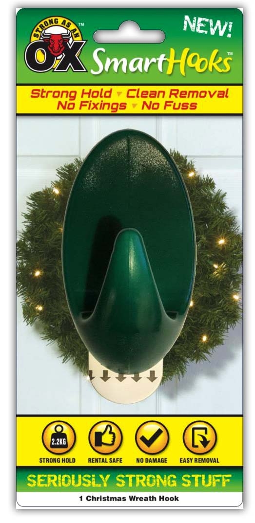 WREATH HOOK,Green H/pk (Strong as an Ox) [Splittable]