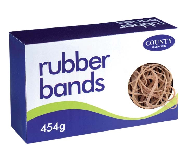 RUBBER BANDS, No. 34 454g Natural Bxd
