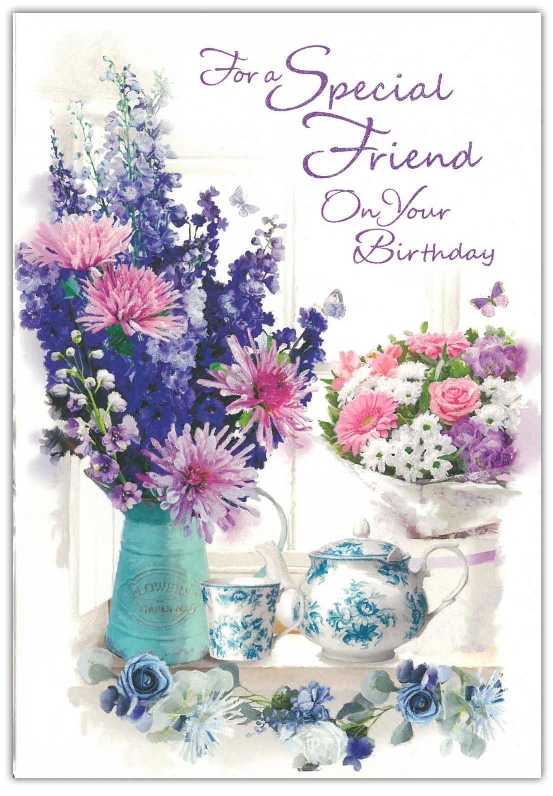 SPECIAL FRIEND CARDS,6`s Floral Vases (Was 0.87)