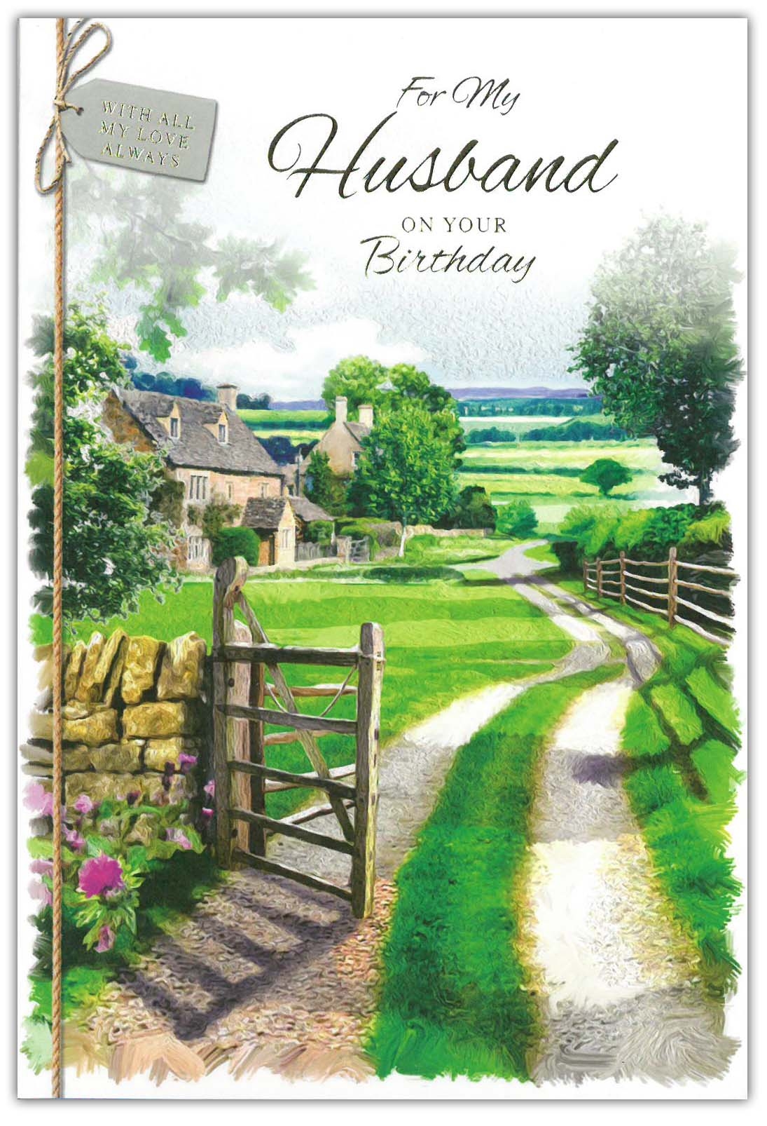 BIRTHDAY CARDS,Husband 12`s Countryside (Was 0.85)