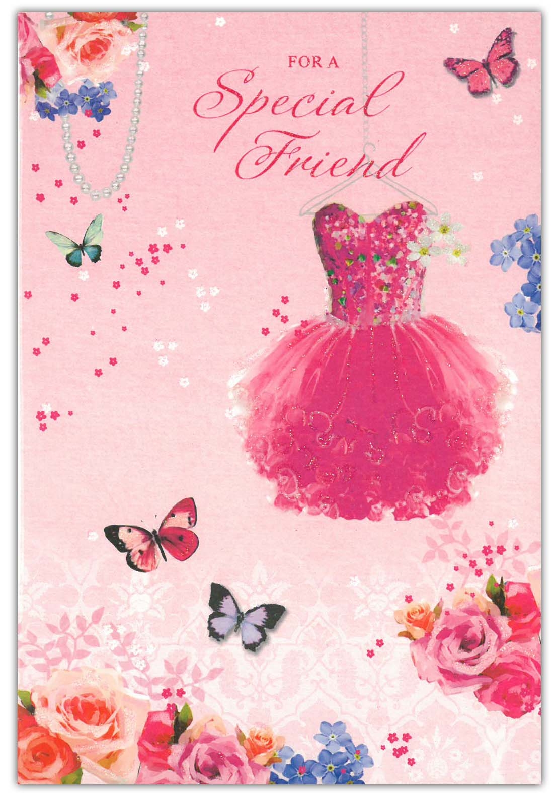 SPECIAL FRIEND CARDS,6`s Dress/Butterfly(Was 0.87)