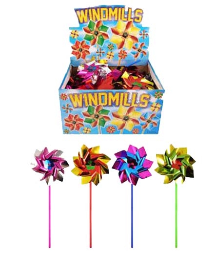 WINDMILL, Foil ,Asst Colours 31cm 150mm Head CDU [Packs Only]
