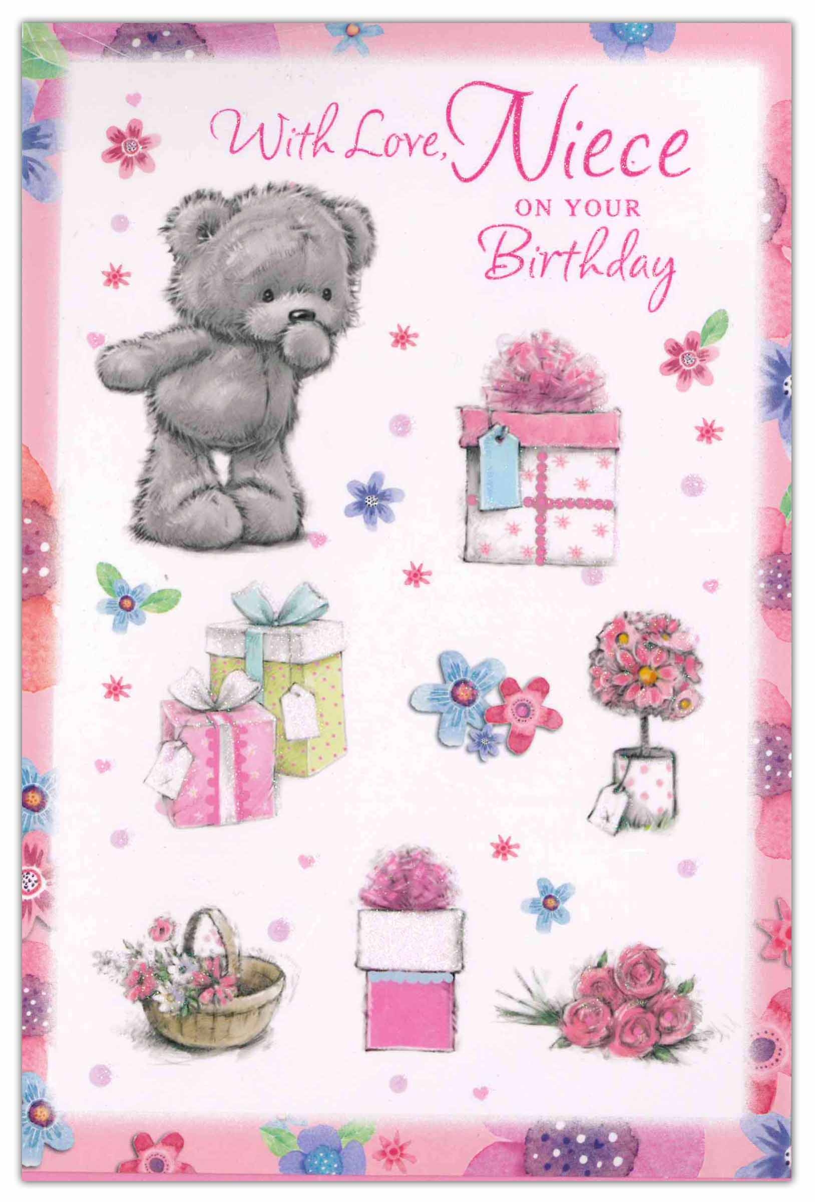 BIRTHDAY CARDS,Niece 12`s Teddy Tea Party (Was 0.85)