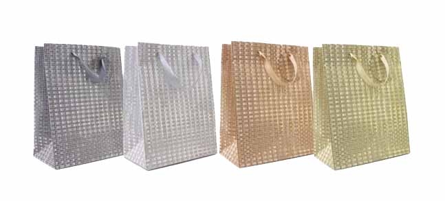 GIFT BAG,Glitter 4 Assorted (Large) [Packs Only]