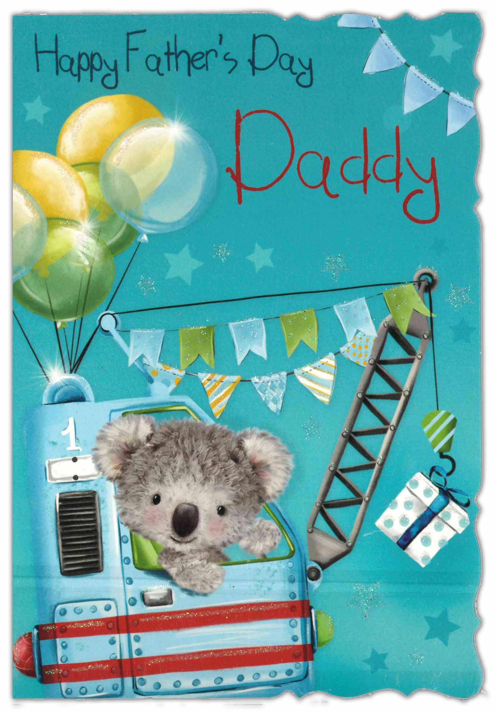 FATHER`S DAY CARDS,Daddy 6`s Koala & Crane (Was ú1.15)