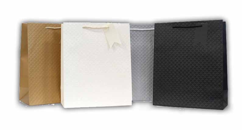 GIFT BAG,Embossed Classics 4 Assorted (Medium) [Packs Only]