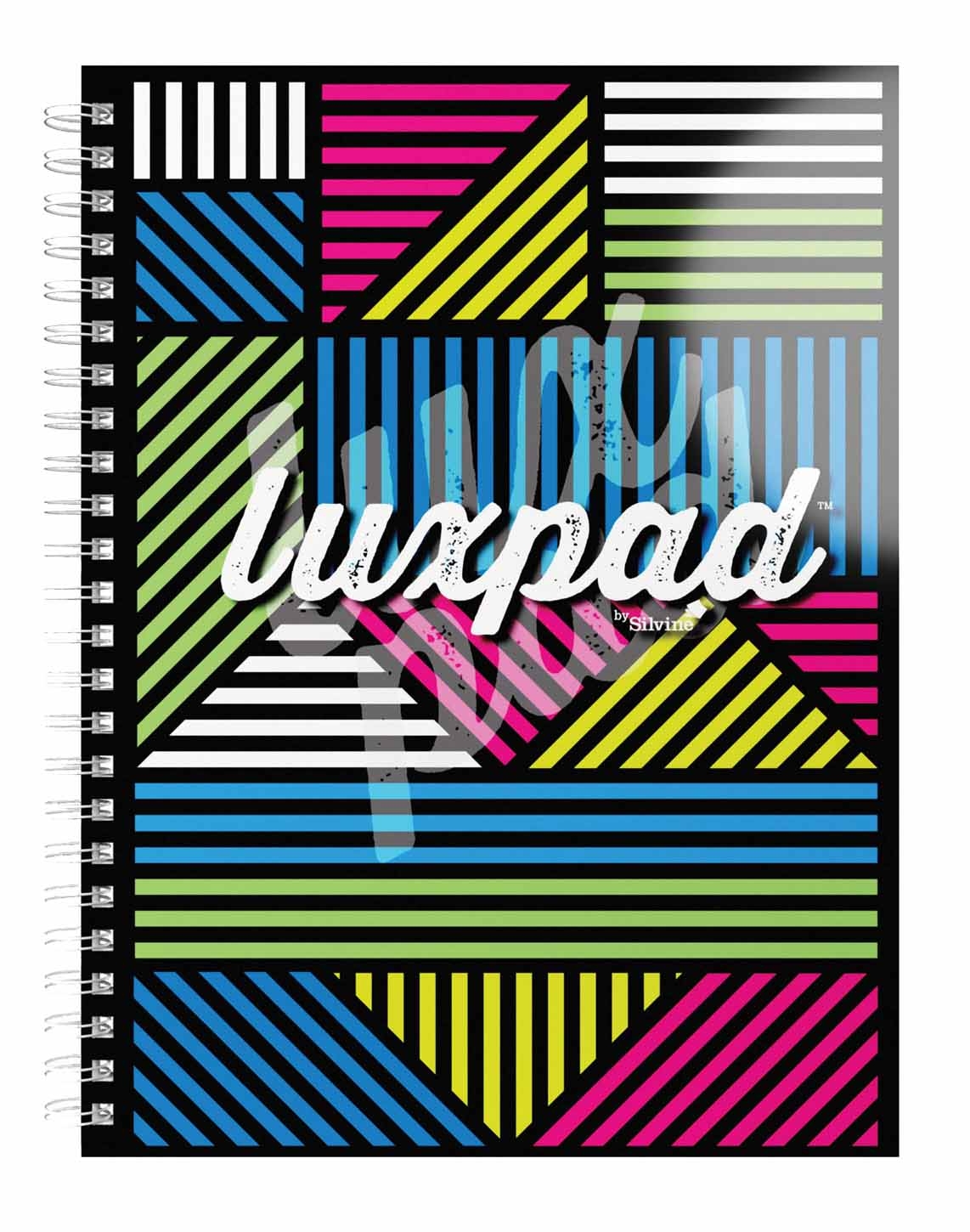 NOTEBOOK,Luxpad A5+ T/Wire Punched & Perforated, Assd Des [Packs Only]