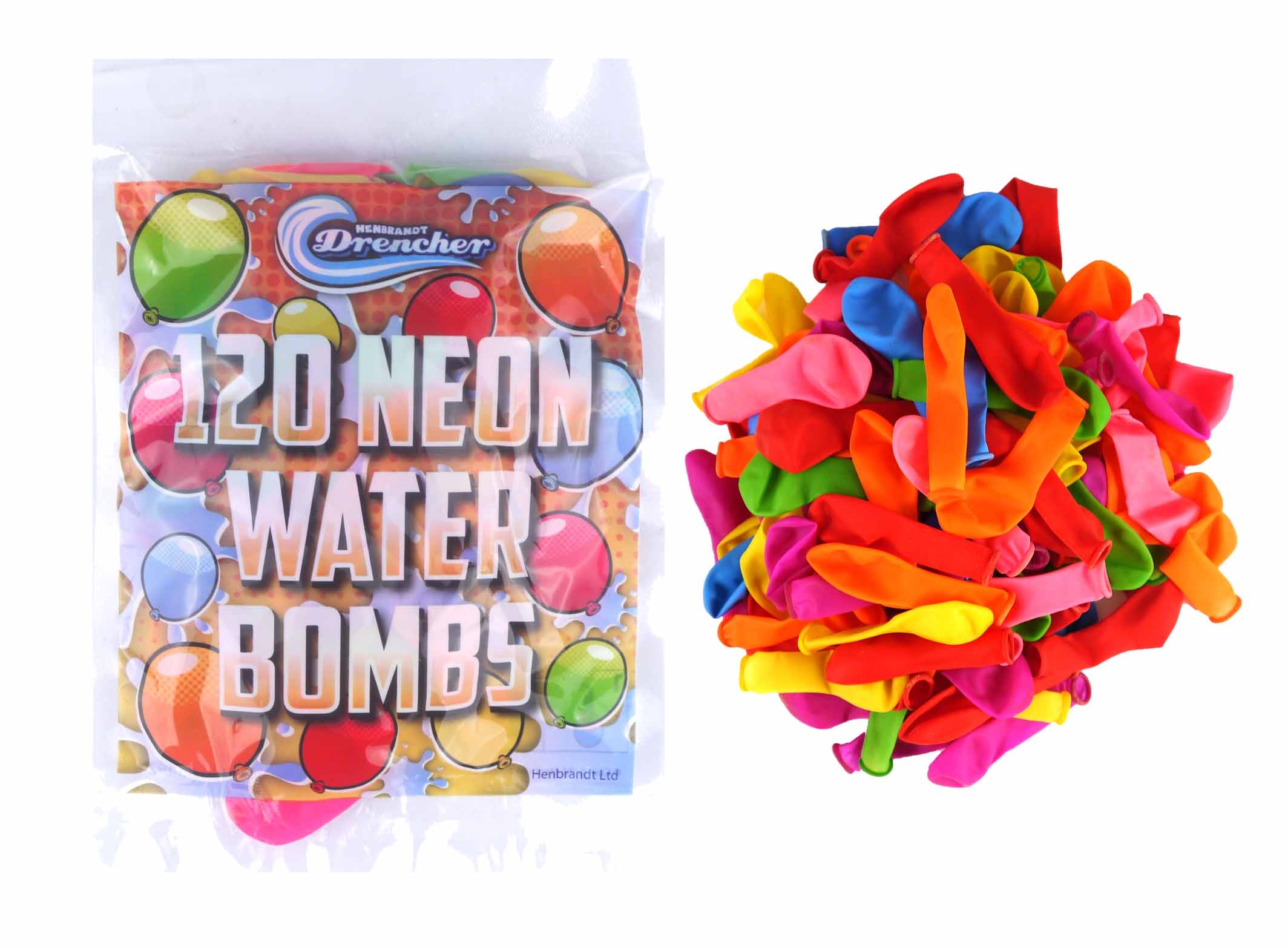 WATER BOMBS,120`s Neon H/pk CDU [Packs Only]