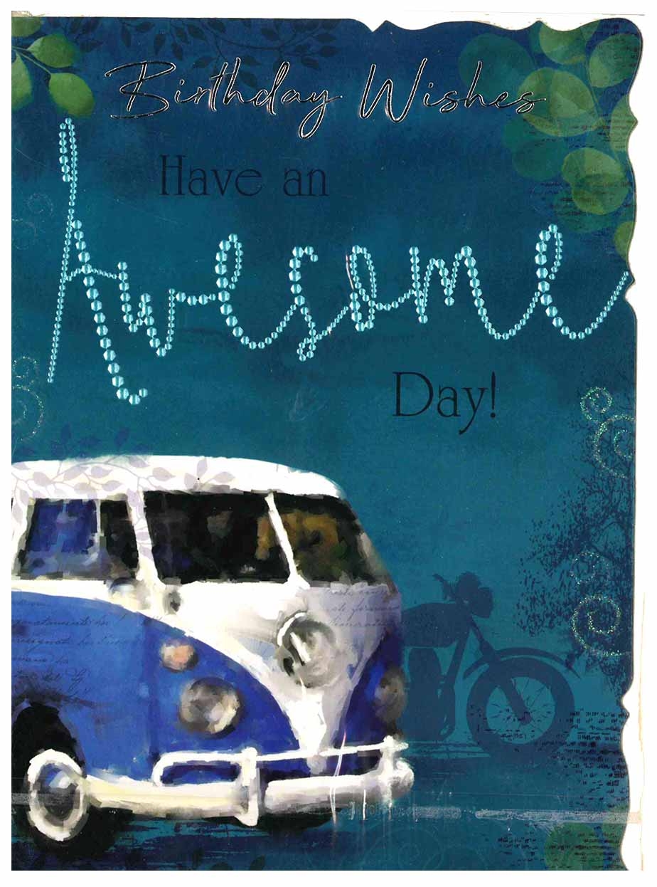 BIRTHDAY CARDS,6`s Campervan