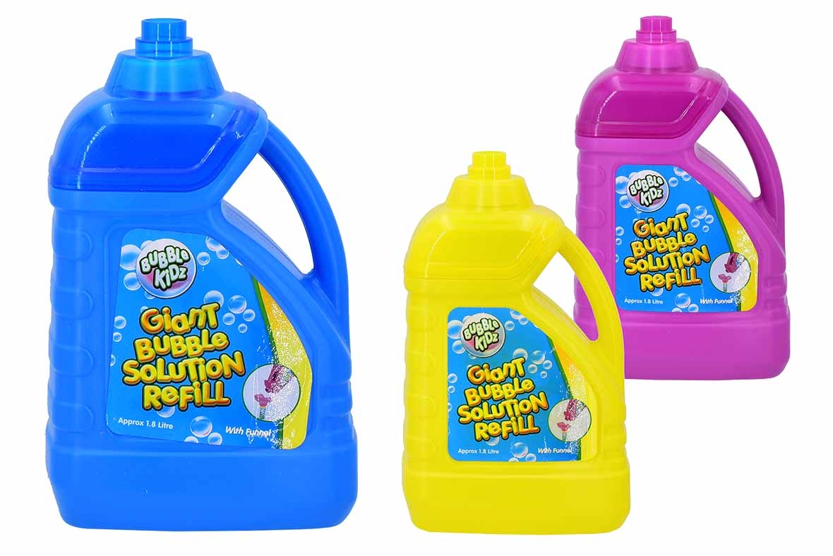 GIANT BUBBLE SOLUTION REFILL 1.8 Litre inc. Funnel [Splittable]