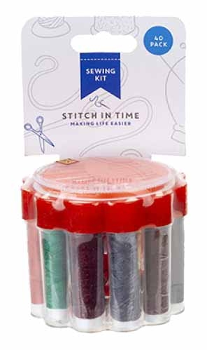 SEWING KIT SET in Drum 40 pc. H/pk [Splittable]