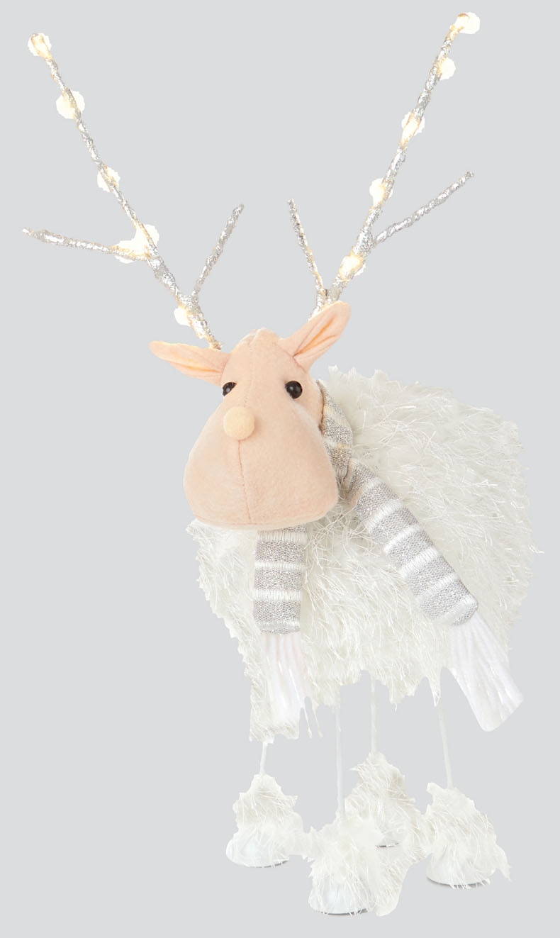 REINDEER,LED Standing with Long Legs 39cm (Was 24.99) [Splittable]