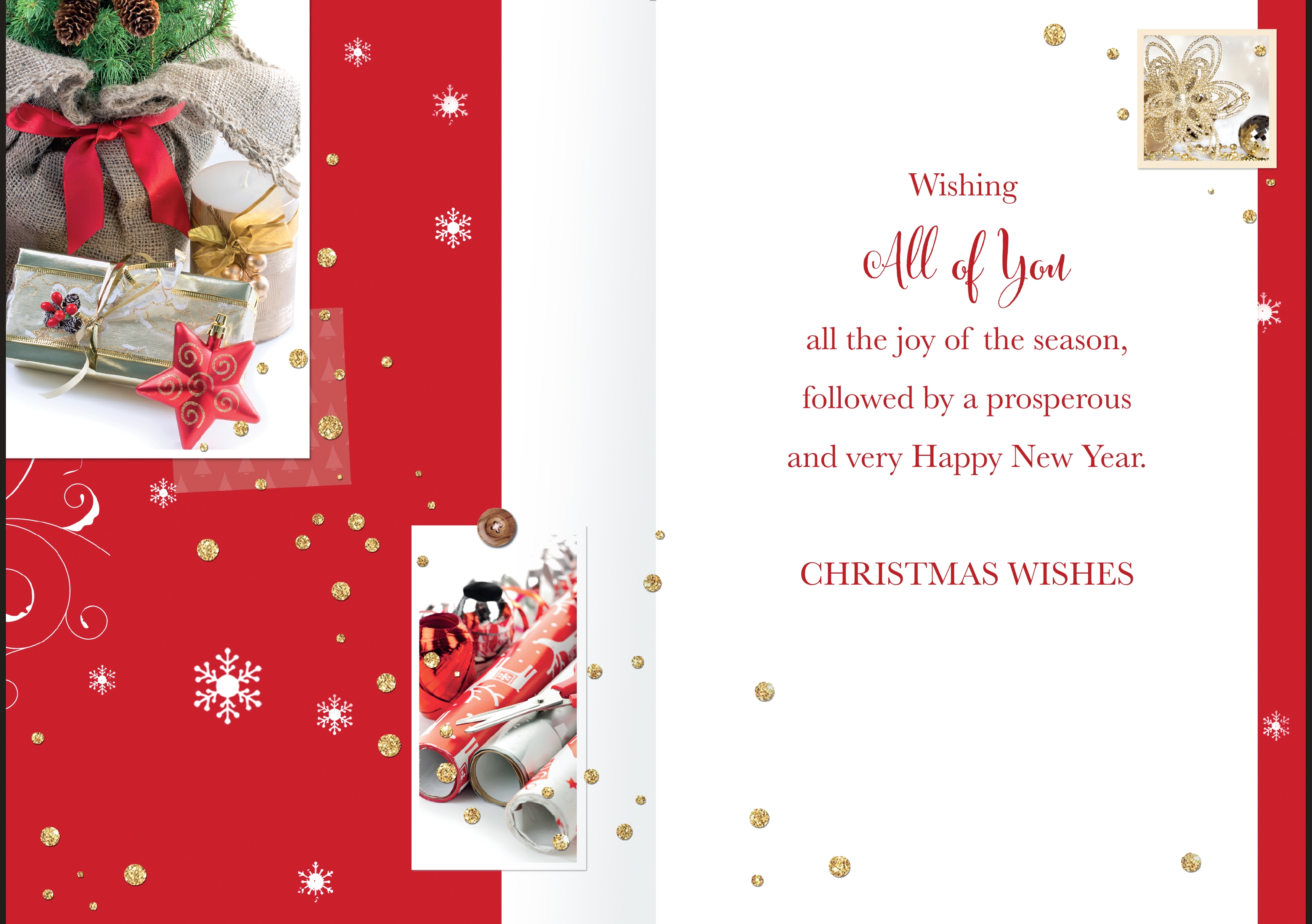 XMAS CARDS,To All of You 6`s Photgraphic Presents/Crackers