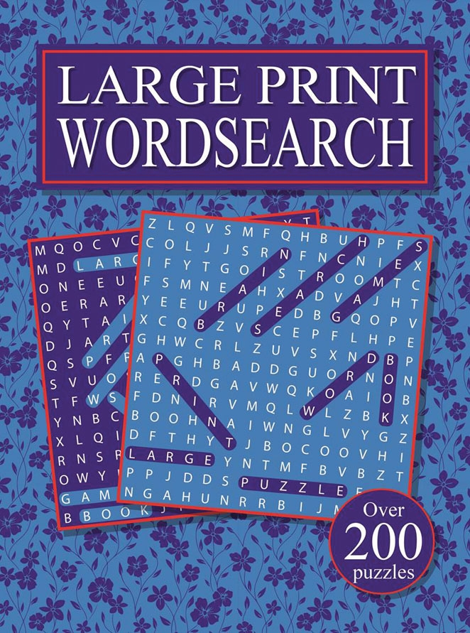 ACTIVITY BOOK,Word Search 180 x 245mm Large Print 240 Pg [Packs Only]