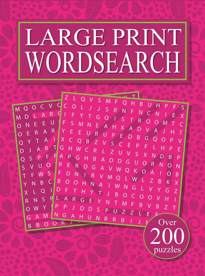 ACTIVITY BOOK,Word Search 180 x 245mm Large Print 240 Pg [Packs Only]