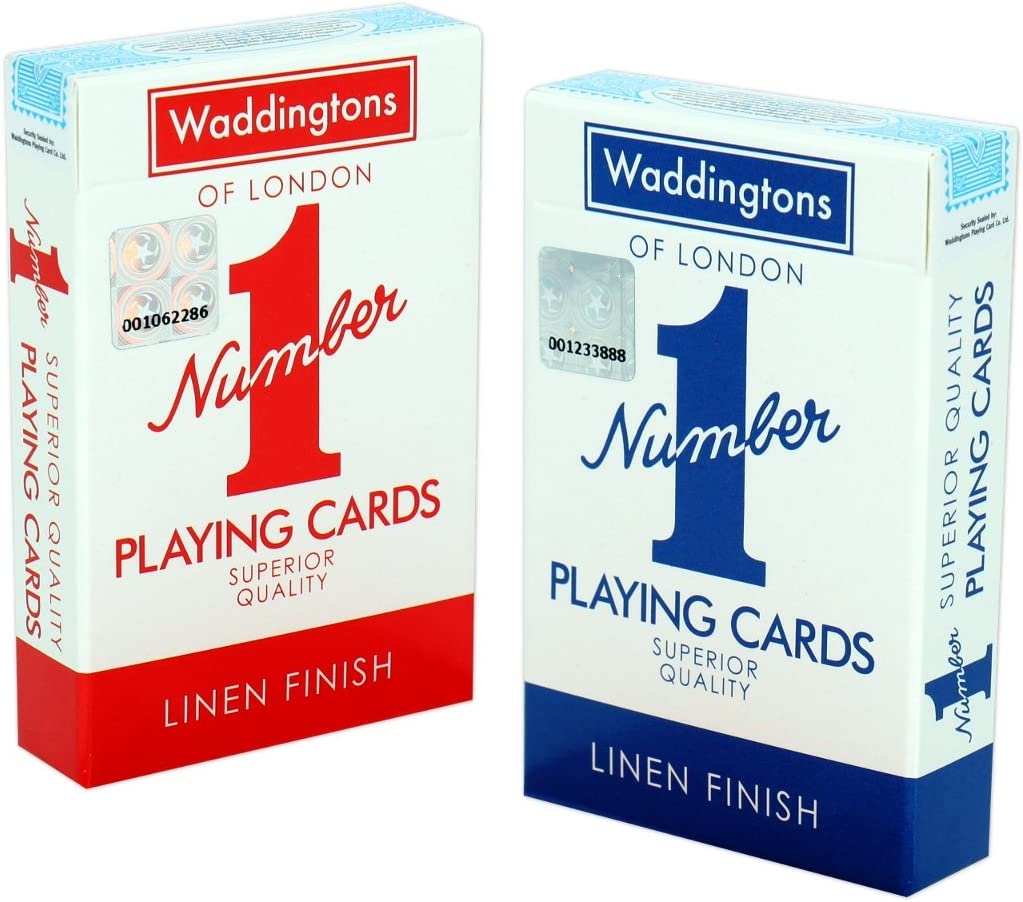 PLAYING CARDS,Waddingtons No.1 Linen Finish CDU [Packs Only]