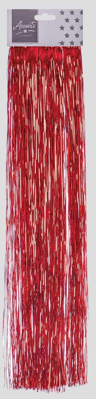 LAMETTA,Red/Gold/Silver Assorted 50cm x 500 Strands [Packs Only]
