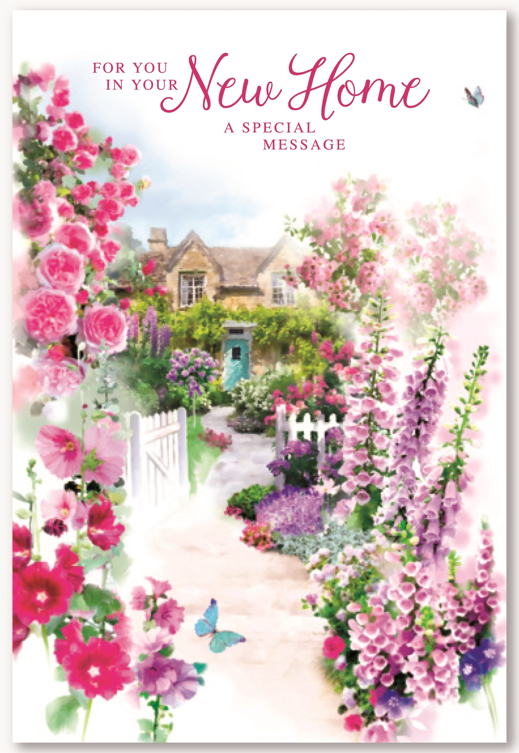 NEW HOME CARDS,6`s Floral Garden Path (Was ú0.99)