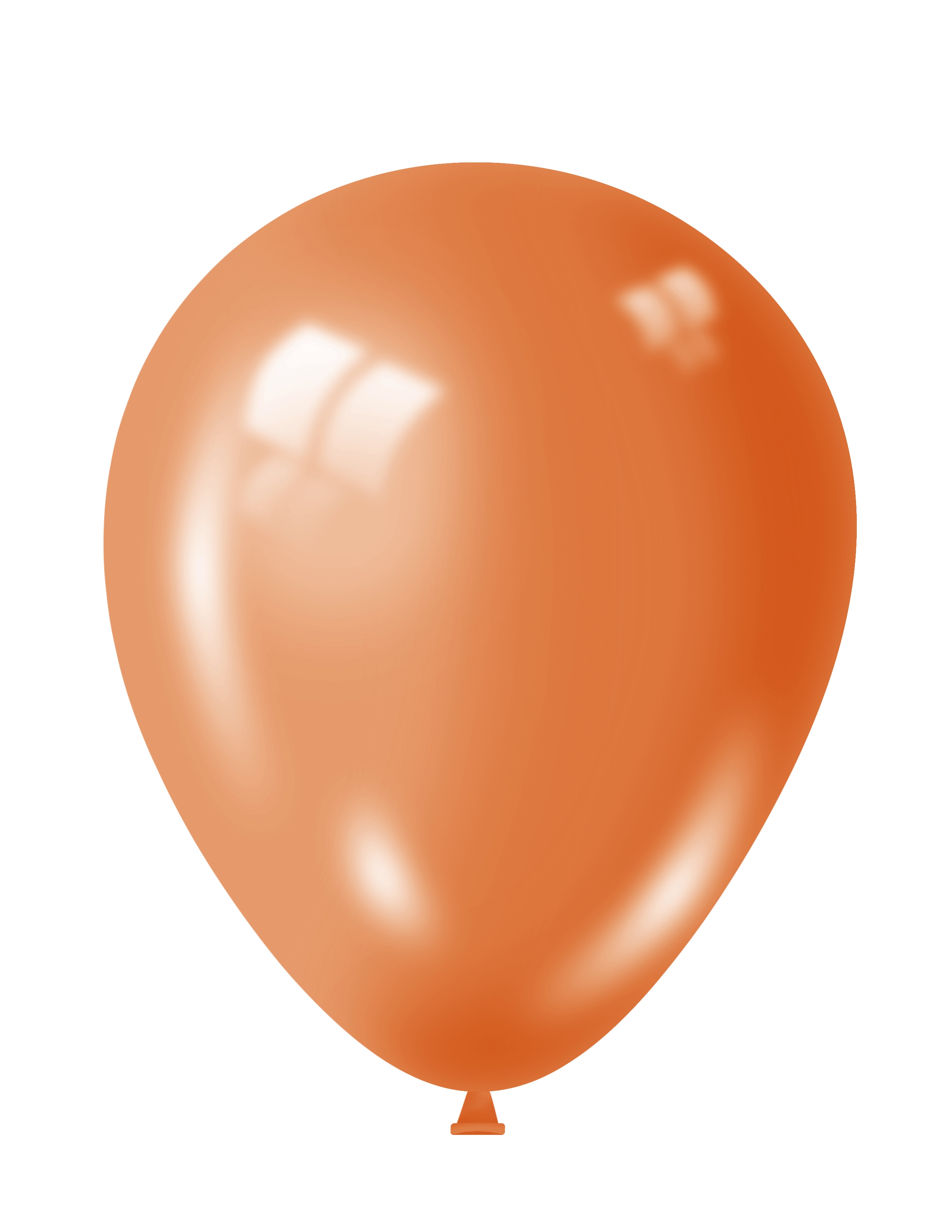 BALLOONS,Metallic Orange 100`s 12
