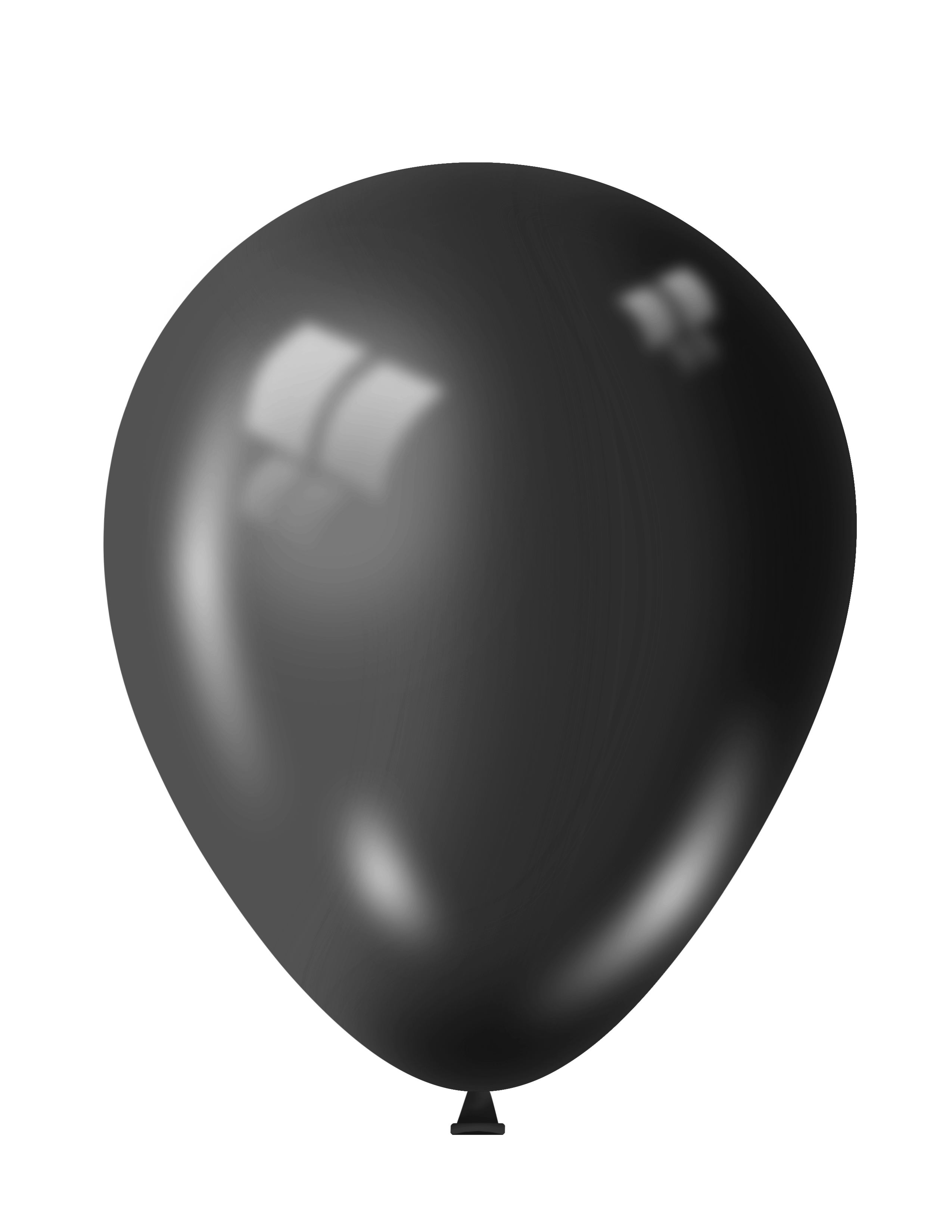 BALLOONS,Metallic Black 100`s 12
