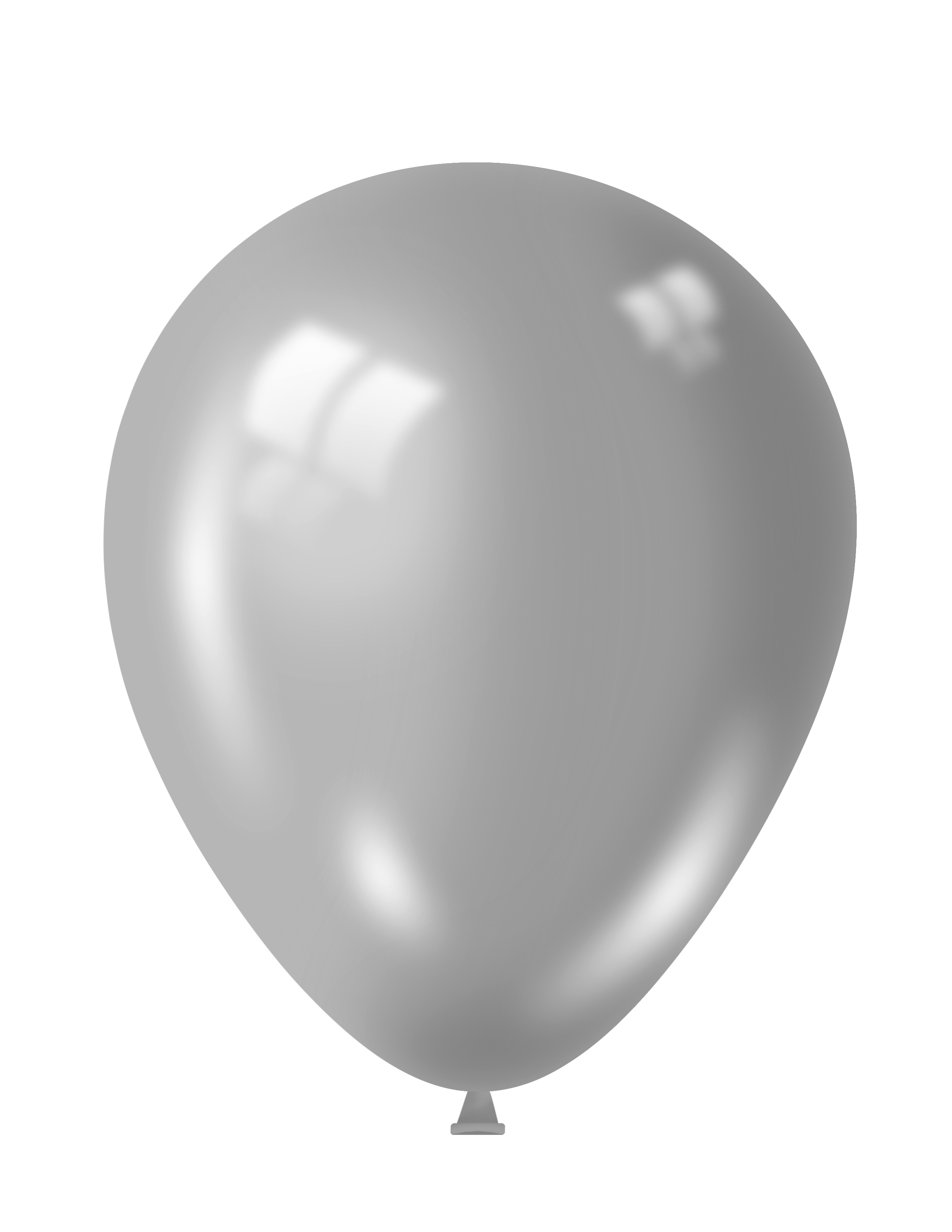 BALLOONS,Metallic Silver 100`s 12