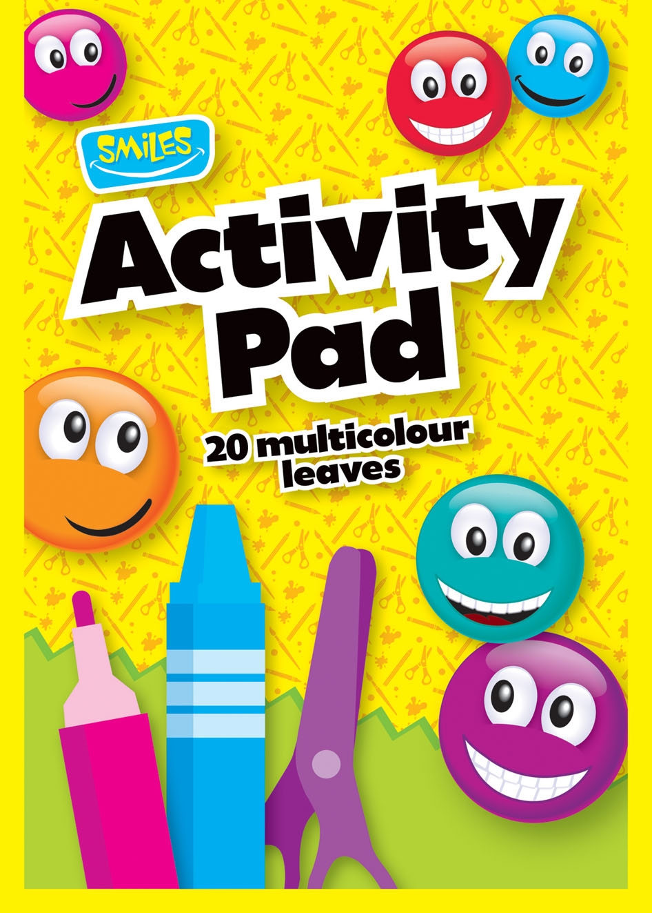 SMILES,Activity Pad A4 20 Asst. Coloured Leaves [Splittable]