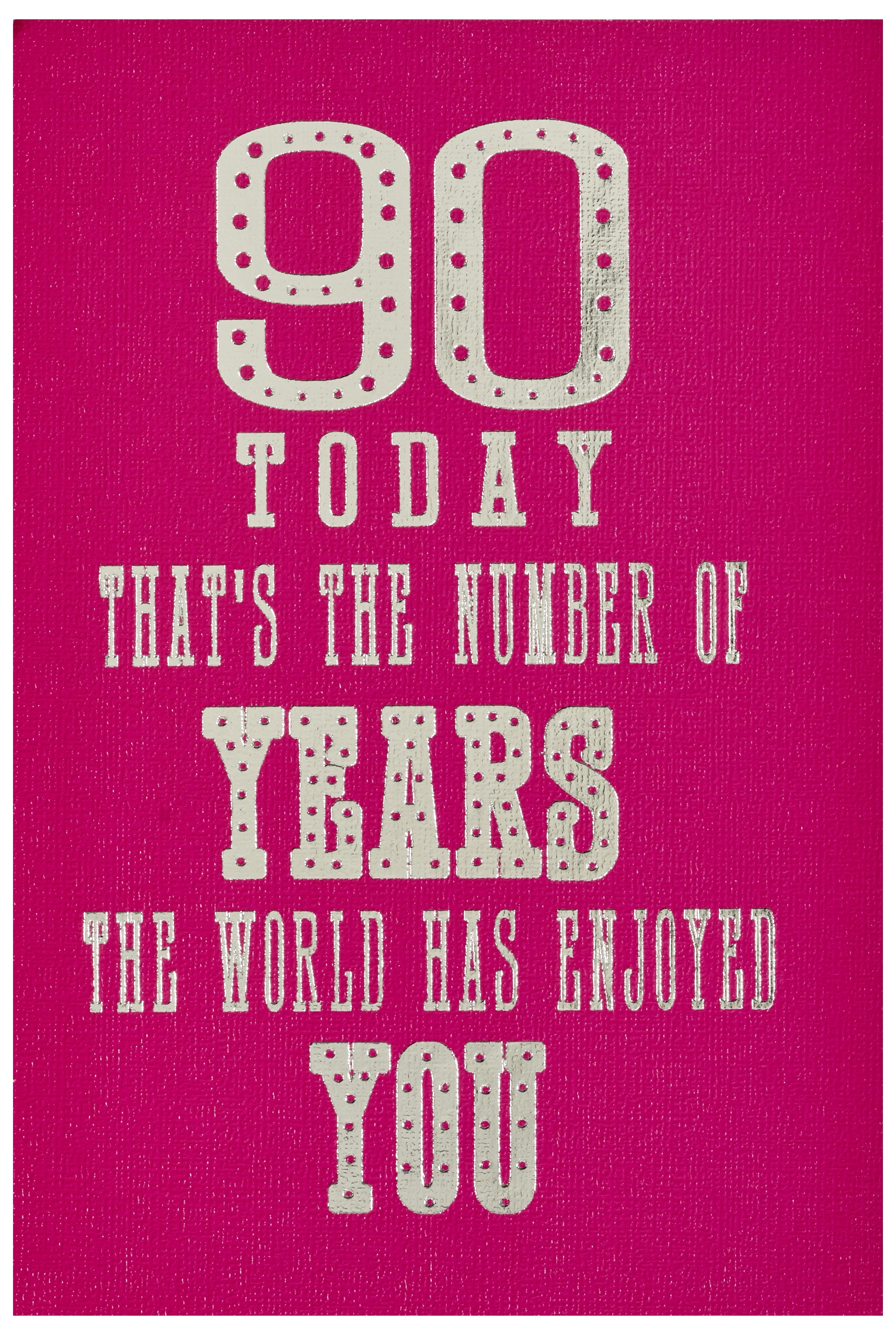 AGE 90 CARDS,Female 6`s Text