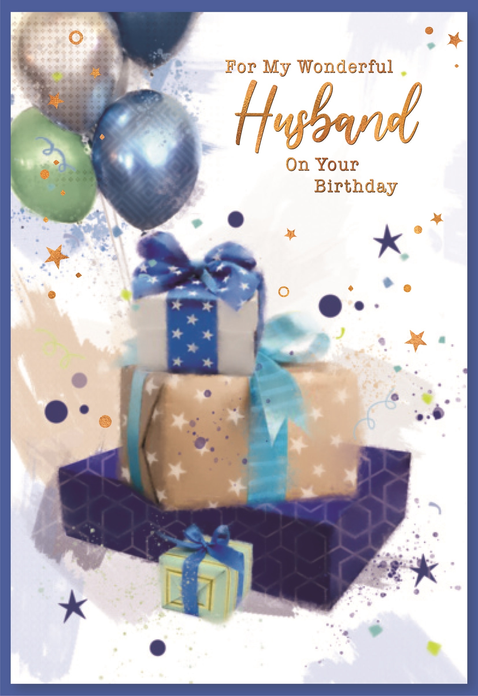 BIRTHDAY CARDS,Husband 6`s Presents Balloons (Was ú0.90)