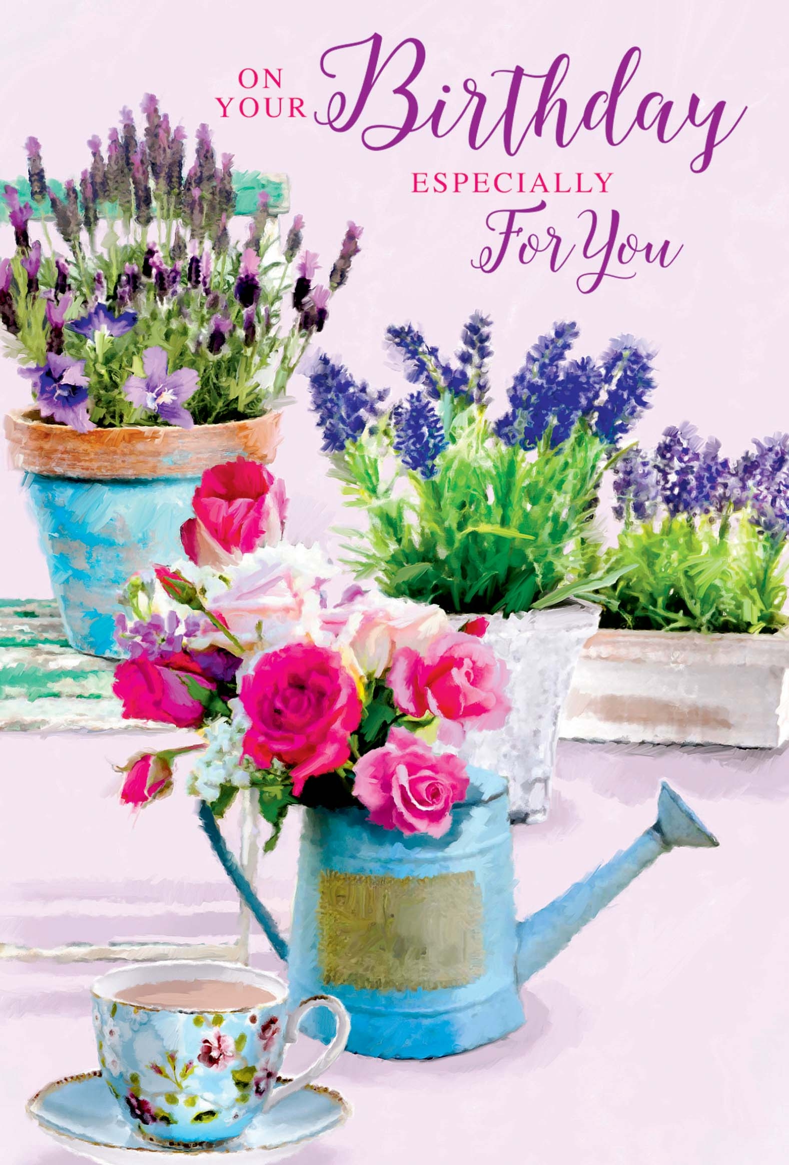 BIRTHDAY CARDS,6`s Floral Vases