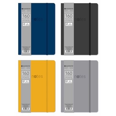 NOTEBOOK,Soft Touch A5 Rustic Colours 4 Asst. CDU [Splittable]