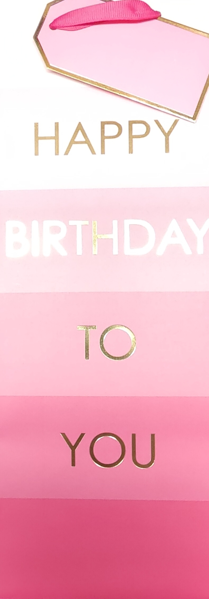GIFT BAG,Happy Birthday Pink (Bottle) [Packs Only]