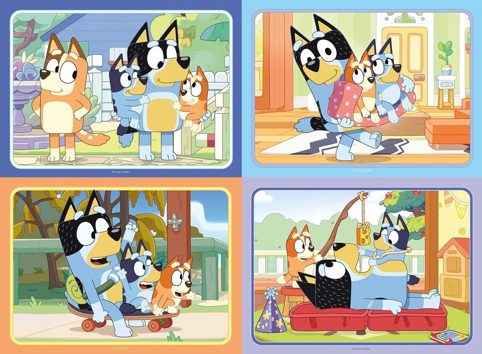 JIGSAW,4 in a Box,Bluey (12,16,20,24)